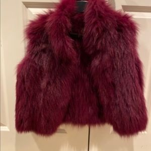 Adrienne Landau red Fox vest.   Says one size but look at fit